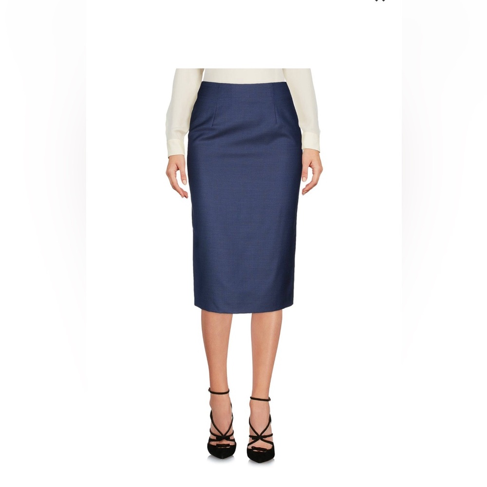Tonello Classic Navy Pencil Skirt NWT